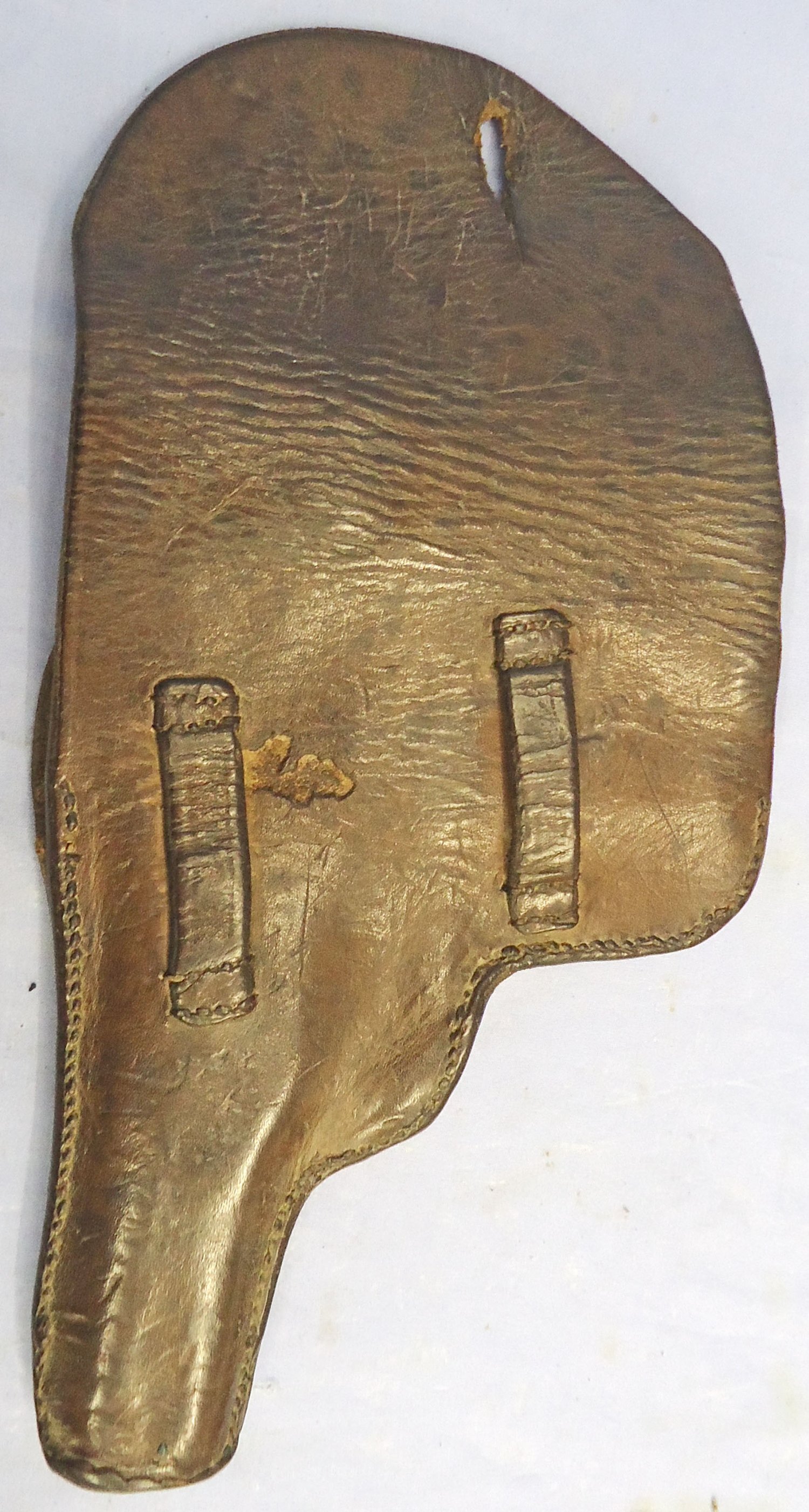 British WWI Period Leather Holster for the Webley .32/.38 Semi Auto Pistol. - L 504 British WWI Period Leather Holster for the Webley .32/.38 Semi Auto Pistol. - L 504 Antique & Militaria