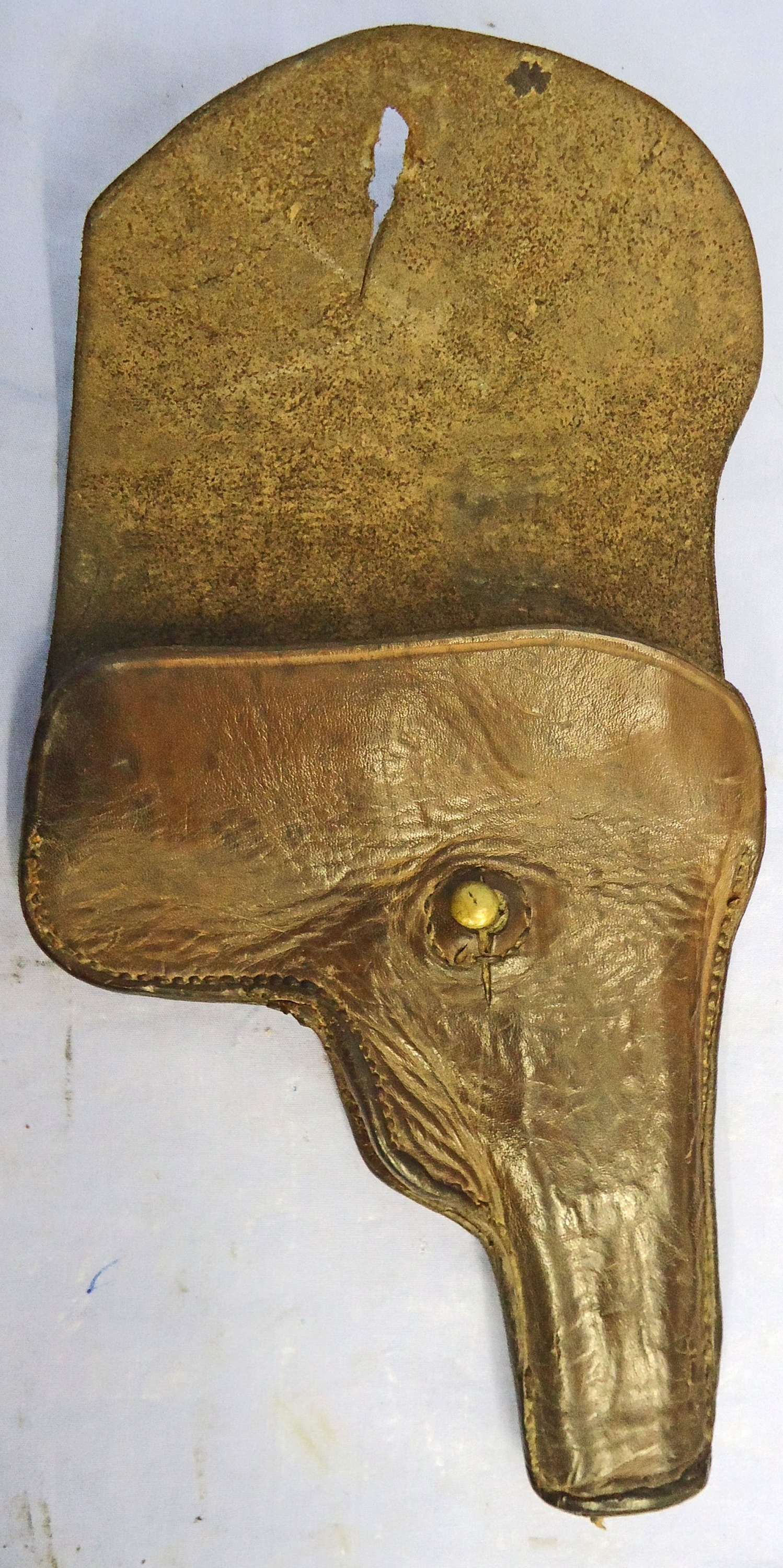  British WWI Period Leather Holster for the Webley .32/.38 Semi Auto Pistol. - L 504 British WWI Period Leather Holster for the Webley .32/.38 Semi Auto Pistol. - L 504 Antique & Militaria