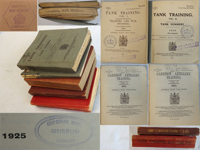 Set Of 5 Official H.M.S.O. Books On Tank (x2), Machine Gun, Field Artillery and Set Of 5 Official H.M.S.O. Books On Tank (x2), Machine Gun, Field Artillery and  Other Accessory