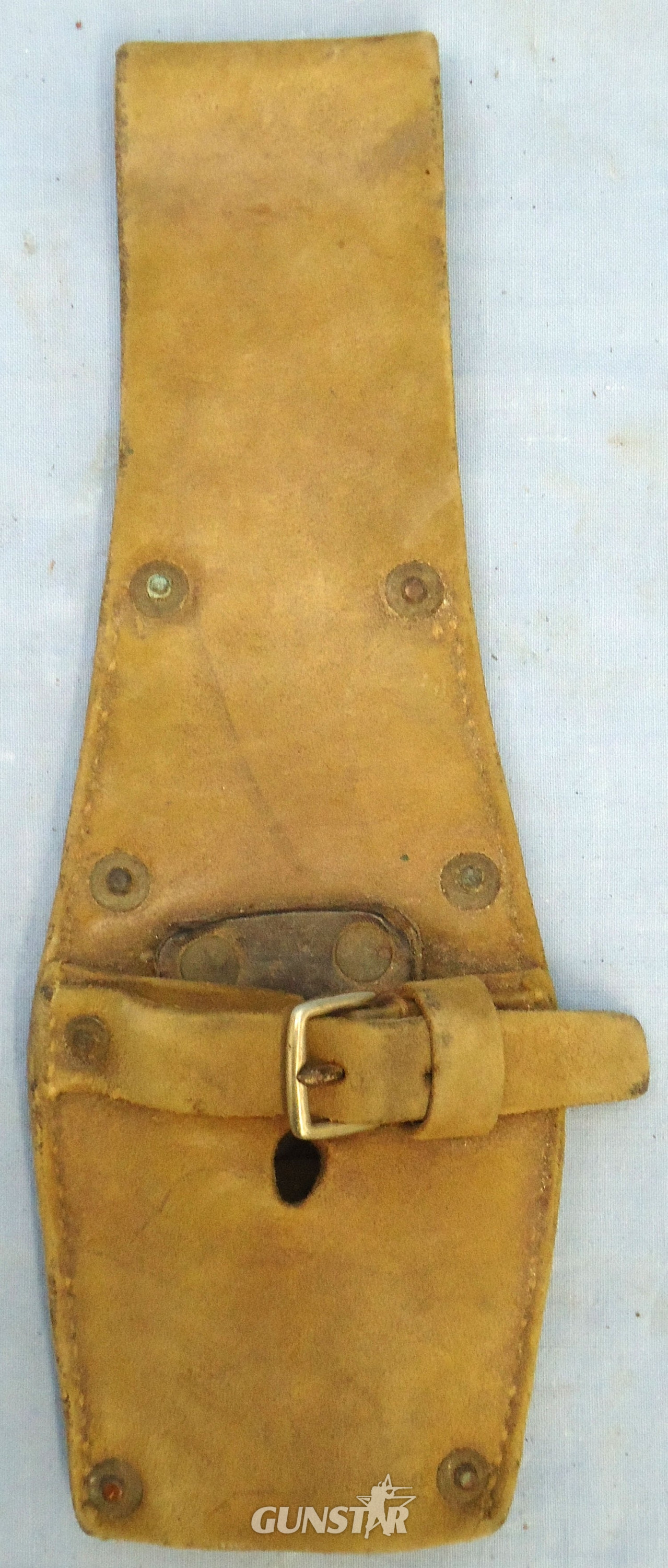British, WW1 Era, General Service Buff Leather Bayonet Frog For The P 1907 Bayonet. - L 265 Bayonet in 
