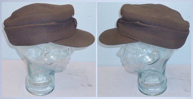 Original WWII Hitler Youth HJ Field Cap with HJ Enamel Pin Badge and RZM Codes.  15793:56. Original WWII Hitler Youth HJ Field Cap with HJ Enamel Pin Badge and RZM Codes.  15793:56. Antique & Militaria