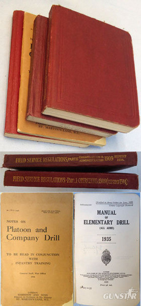 Set Of 4 Official H.M.S.O. Field Service Regulations Parts 1 And 2 Dated 1909, M Set Of 4 Official H.M.S.O. Field Service Regulations Parts 1 And 2 Dated 1909, M Other Accessory in 