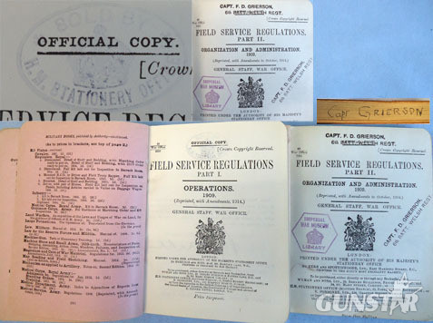 Set Of 4 Official H.M.S.O. Field Service Regulations Parts 1 And 2 Dated 1909, M Set Of 4 Official H.M.S.O. Field Service Regulations Parts 1 And 2 Dated 1909, M Other Accessory