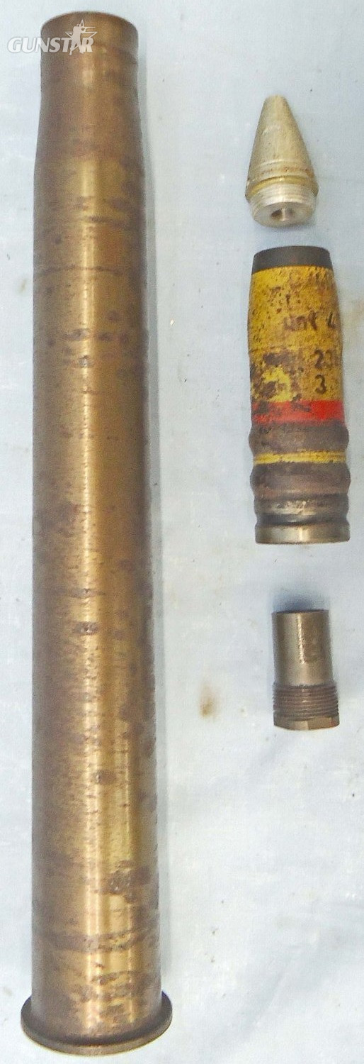 INERT DEACTIVATED. Unfired German, WW2, 1941 Dated, 3.7cm SC/30 (37x380R) High Explosive Tracer (HET) Round. - O 2193 INERT DEACTIVATED. Unfired German, WW2, 1941 Dated, 3.7cm SC/30 (37x380R) High Explosive Tracer (HET) Round. - O 2193  Other Ammunition - {CATEGORY}