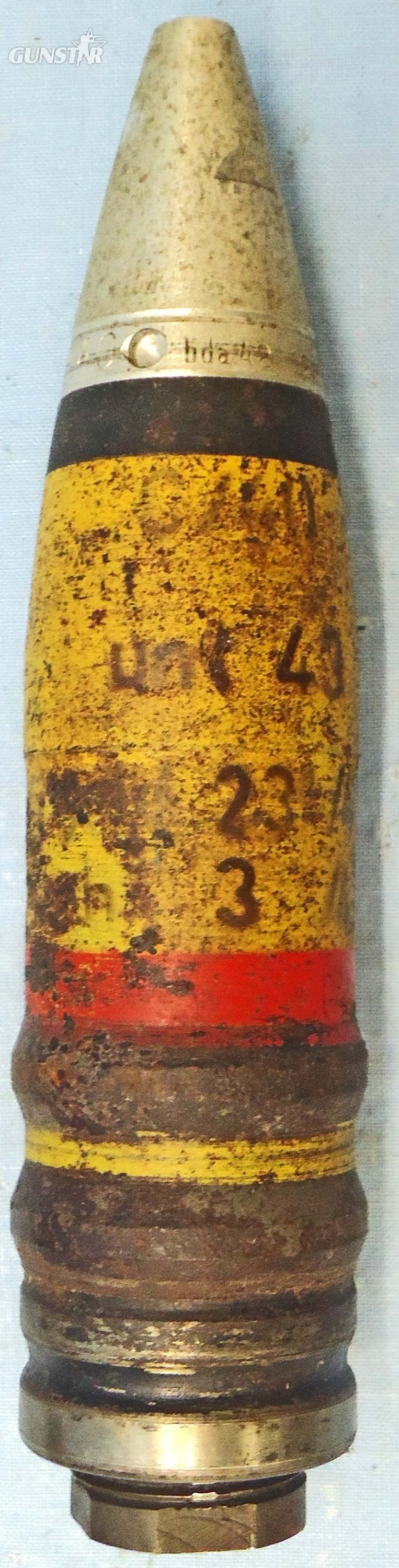 INERT DEACTIVATED. Unfired German, WW2, 1941 Dated, 3.7cm SC/30 (37x380R) High Explosive Tracer (HET) Round. - O 2193 INERT DEACTIVATED. Unfired German, WW2, 1941 Dated, 3.7cm SC/30 (37x380R) High Explosive Tracer (HET) Round. - O 2193  Other Ammunition 