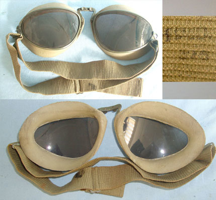  Lietz Model 306 Fliegerschutzbrille (Lietz) Fighter Pilot’s Flying Goggles With Tinted Clothing