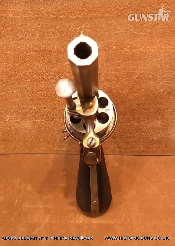 Belgian Pinfire 7mm Revolver - {CATEGORY} in 