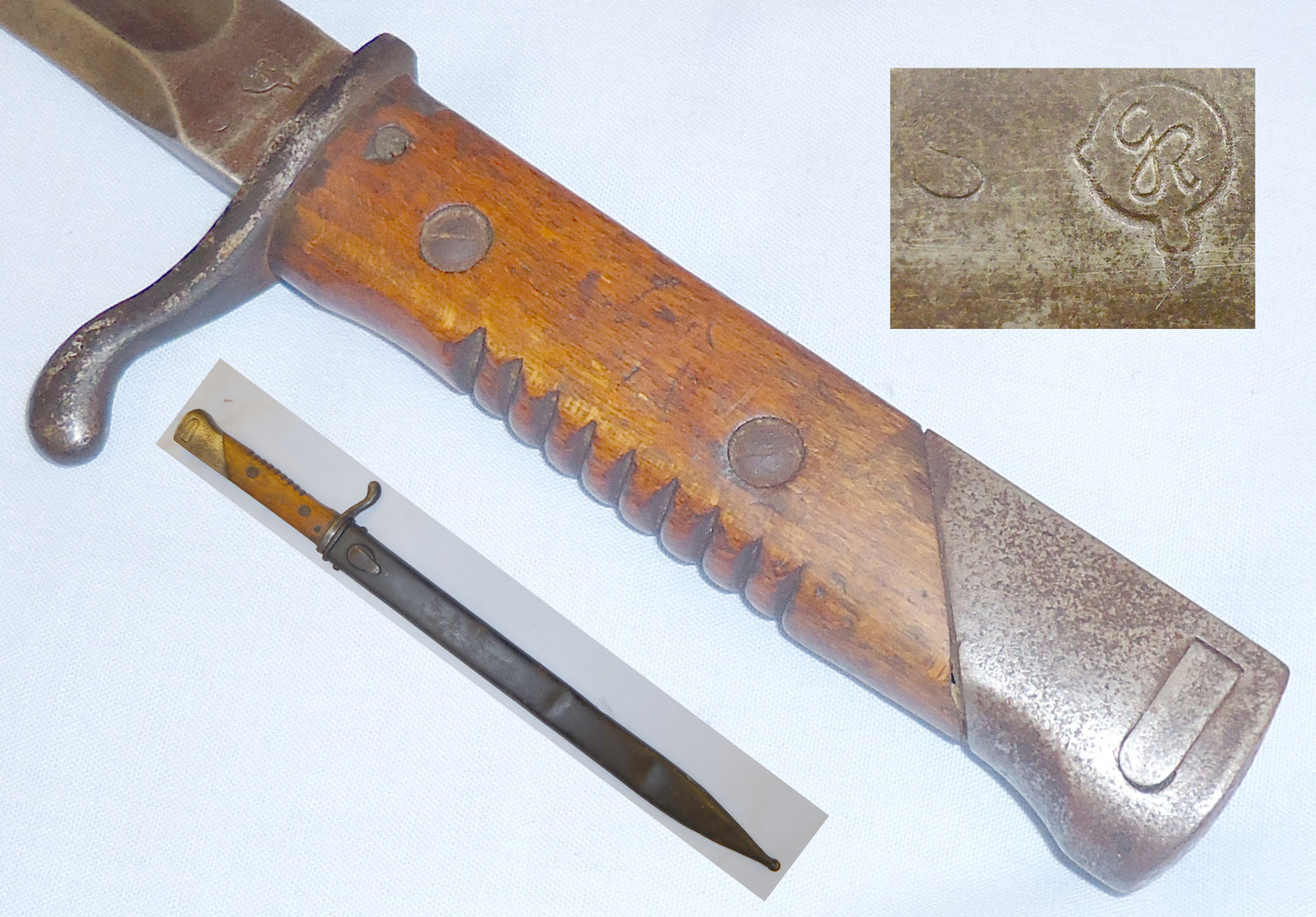 Scarce* WWI German ‘Machine Gunners’ Bayonet and Scabbard. 21133 Bayonet