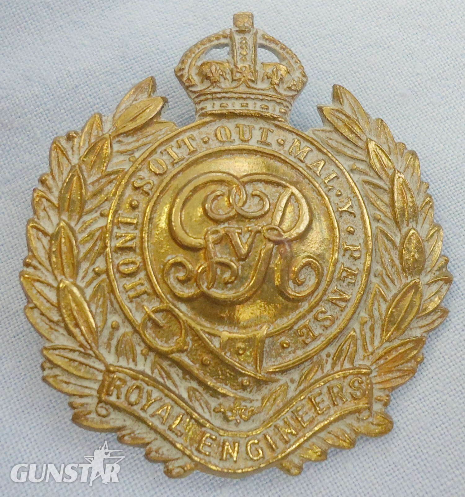 WWI Corps of Royal Engineers Badge by Gaunt & Sons London. BA 455. WWI Corps of Royal Engineers Badge by Gaunt & Sons London. BA 455.  Antique & Militaria in 