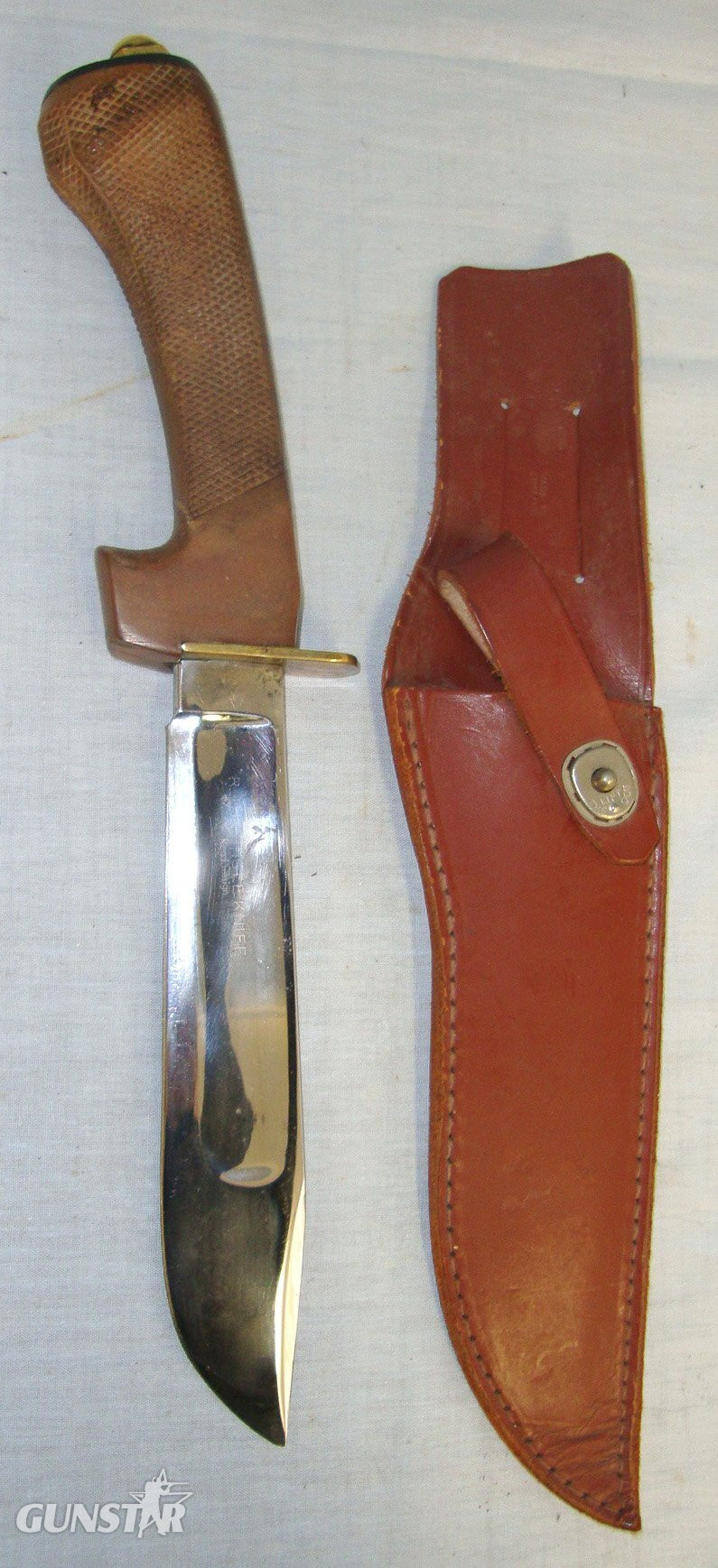 RARE** ONE OF 7,000**1960’s British Military Wilkinson Sword RJH Jungle Fighting Knife With Correct British 1908 Pattern Cavalry Sword Handle & Scabbard. ED 2540 Knive