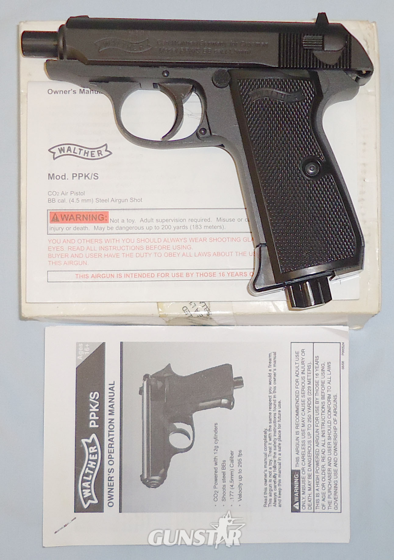 Walther As New* Boxed ‘Walther PPK/S C02 BB Pistol with Owners Manual. AI 803 .177 in 