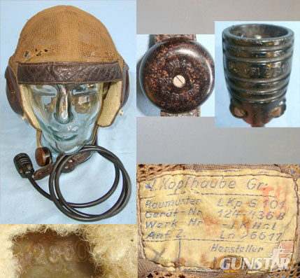 LKpN-101 / LKpS-101’ Luftwaffe Fighter Pilot\'s Tropical Netzkopfhaube Mesh Flyi LKpN-101 / LKpS-101’ Luftwaffe Fighter Pilot's Tropical Netzkopfhaube Mesh Flyin Clothing