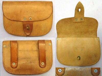British, 1941 Dated, MINT, British Emergency Pattern 1939, Officers Sam Browne Tan Leather .455 Webley Ammunition Pouch. - MISC 1018 British, 1941 Dated, MINT, British Emergency Pattern 1939, Officers Sam Browne Tan Leather .455 Webley Ammunition Pouch. - MISC 1018 Other Accessory