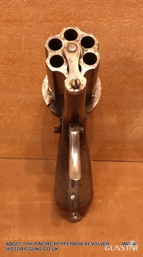  English Made Pepperbox 7mm Revolver