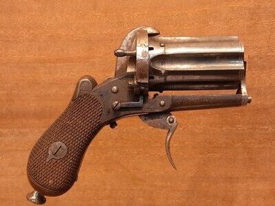 English Made Pepperbox 7 mm Revolver