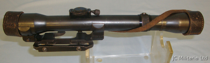  Inter War / WW2 era German Gerard Landlicht 4x Magnification Sniper Telescopic Sight For Mauser G98 & K98 Rifles With Leathe Sight & Optic