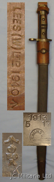 *WWI British ‘P13’ Mk1 Sword, Bayonet and Scabbard. BAYO 742. Bayonet