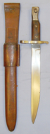 WWI Modified Canadian Ross Mk II Bayonet and Scabbard BAYO 344. Bayonet