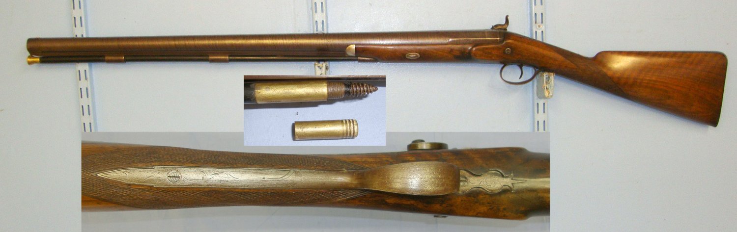  C1850 T.B. Elliss Large 6 Bore Percussion Muzzle Loading Wildfowling / Sporting Shotgun With Damascus Steel Barrel & Ramrod. Sn 20472 percussion shotgun Muzzleloader 6 Bore/gauge