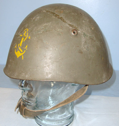 Italian Pattern 1933 Naval / Marine Steel Combat Helmet With 'Fouled Anchor' Pai Italian Pattern 1933 Naval / Marine Steel Combat Helmet With 'Fouled Anchor' Pai Clothing