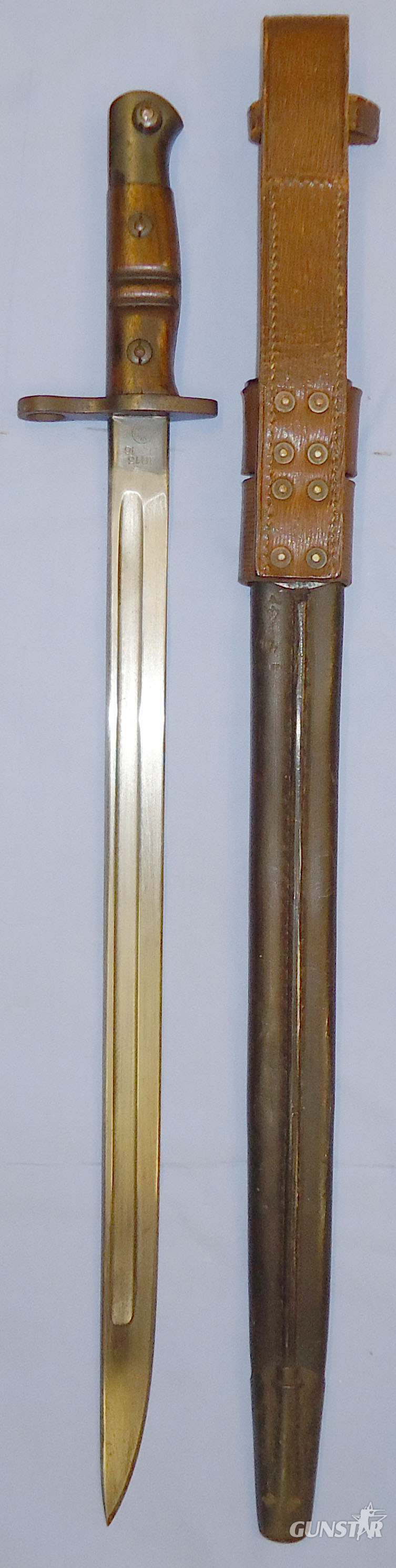  WWI British ‘P13’ Mk1 Sword, Bayonet Enfield Scabbard and Frog. BAYO 266. Bayonet