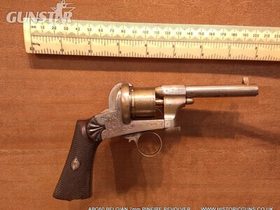 Mariette Pinfire 7mm Revolver