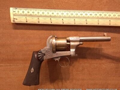 Mariette Pinfire 7mm Revolver