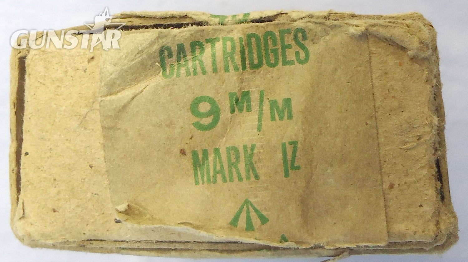 {CATEGORY} - INERT DEACTIVATED. British, 1943 Dated, Original WW2 Service Pack of 48 Inert Unfired 9mm IZ Rounds (38 Rounds in the box) for Sten Guns and High Power Pistols.  INERT DEACTIVATED. British, 1943 Dated, Original WW2 Service Pack of 48 Inert Unfired 9mm IZ Rounds (38 Rounds in the box) for Sten Guns and High Power Pistols.   Other Ammunition in 