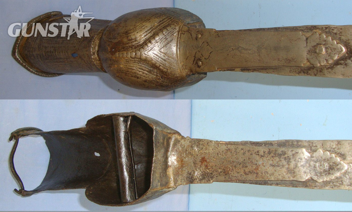 Original Victorian Era Indian Pata Gauntlet Long Sword. Sn 22752 Sword