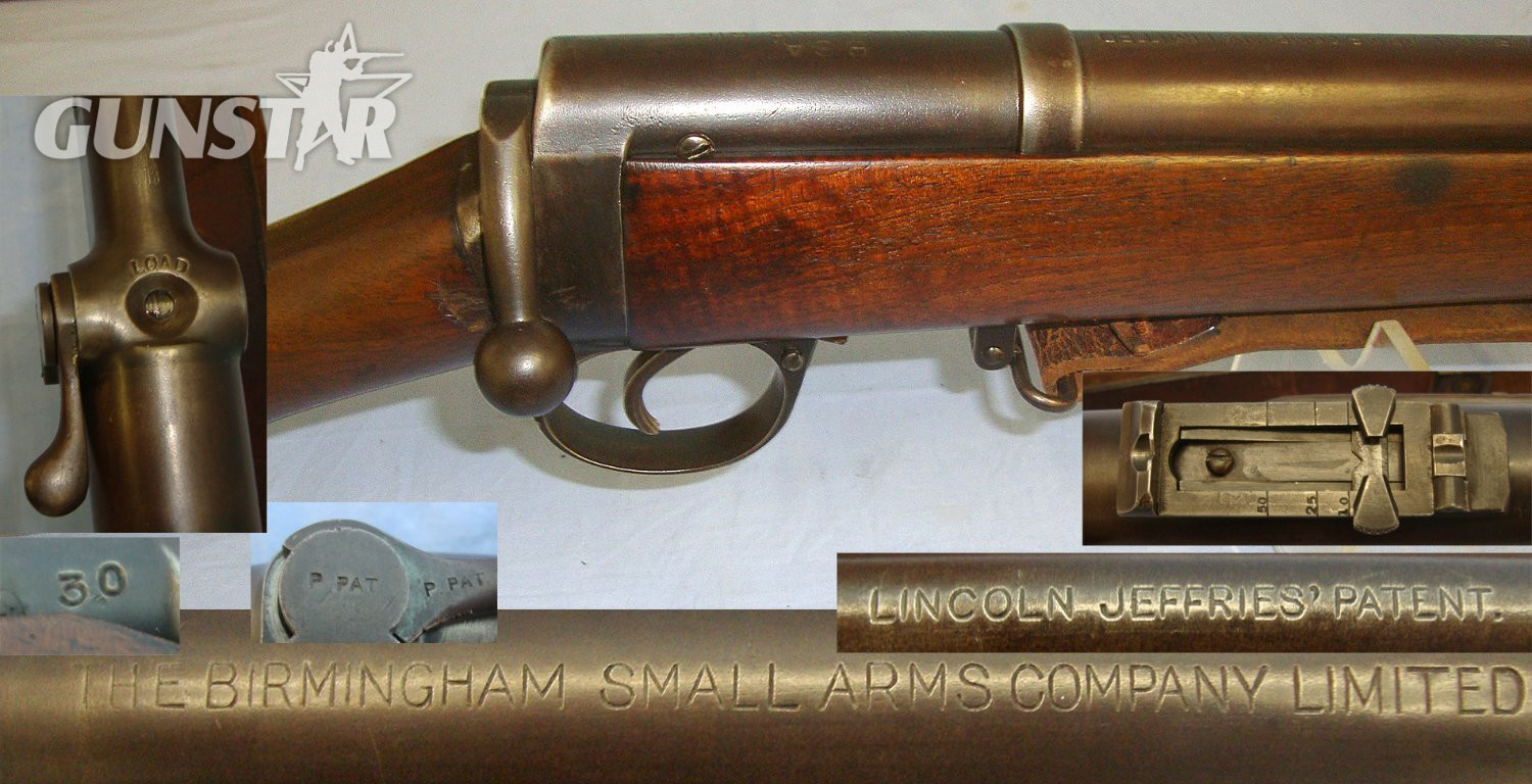 RAREST & MOST DESIRABLE**EARLY PRODUCTION**1907-1914 BSA Military Long Rifle Pattern ‘Long Lee Type’ .177 Calibre Territorial / Volunteer Lincoln Jeffries Patent Under-Lever Training Air Rifle & Sling. Sn 23262 air rifle .177