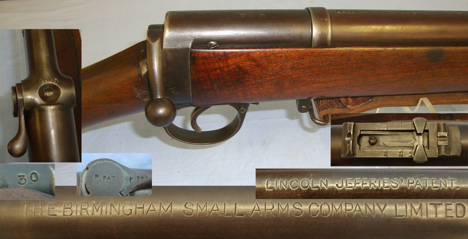 RAREST & MOST DESIRABLE**EARLY PRODUCTION**1907-1914 BSA Military Long Rifle Pattern ‘Long Lee Type’ .177 Calibre Territorial / Volunteer Lincoln Jeffries Patent Under-Lever Training Air Rifle & Sling. Sn 23262 air rifle .177