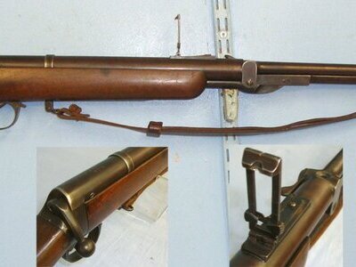 RAREST & MOST DESIRABLE**EARLY PRODUCTION**1907-1914 BSA Military Long Rifle Pattern ‘Long Lee Type’ .177 Calibre Territorial / Volunteer Lincoln Jeffries Patent Under-Lever Training Air Rifle & Sling. Sn 23262 air rifle .177