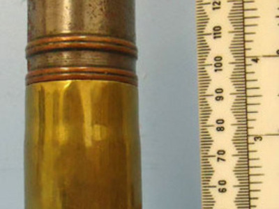 DEACTIVATED INERT. French WW11918 Dated French 37mm (37 x 94R) Pom Pom Nose Fuse DEACTIVATED INERT. French WW11918 Dated French 37mm (37 x 94R) Pom Pom Nose Fuse