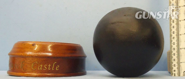 INERT DEACTIVATED. 16 Pound Cast Iron Cannon ball, 5 Inches Diameter For Muzzle  INERT DEACTIVATED. 16 Pound Cast Iron Cannon ball, 5 Inches Diameter For Muzzle  Antique & Militaria