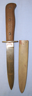 WW1 & Inter War Era German DEMAG Trench Fighting Knife & Scabbard Dagger