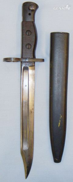  WWII British No5 Bayonet and No5 MkI Scabbard. BAYO 414. Bayonet