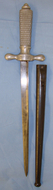 WW1 French Francais Armes & Cycles St Etienne Factory Made Aluminium Hilt Trench Fighting Knife With M1871 Gras Bayonet Blade & Original Steel Scabbard Dagger