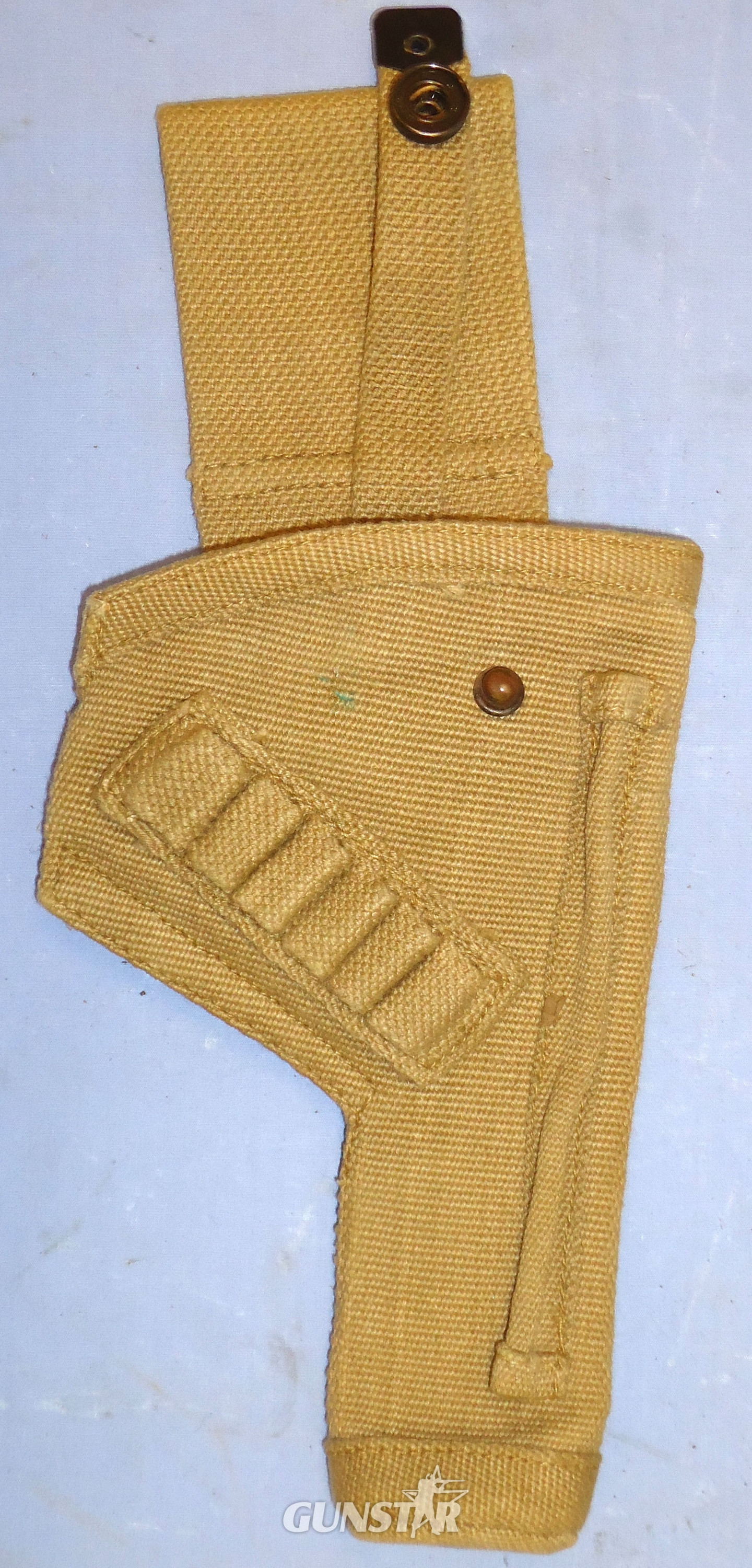 British WD MK 2 Webbing Open Top Tanker’s Holster For Enfield .380 Calibre Spurless Tanker’s Revolvers. - MISC 890 British WD MK 2 Webbing Open Top Tanker’s Holster For Enfield .380 Calibre Spurless Tanker’s Revolvers. - MISC 890 Other Accessory - {CATEGORY} in 
