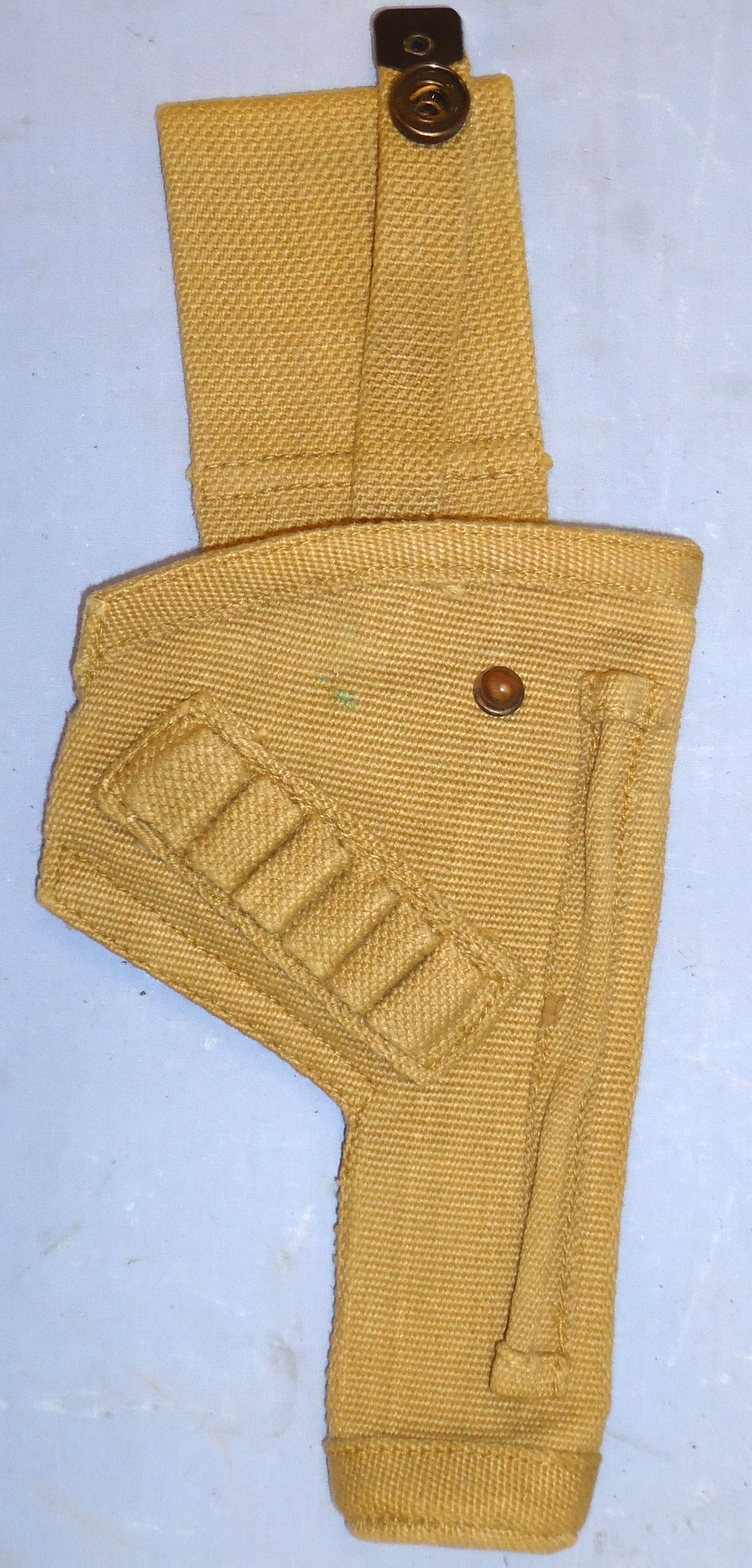 British WD MK 2 Webbing Open Top Tanker’s Holster For Enfield .380 Calibre Spurless Tanker’s Revolvers. - MISC 890 British WD MK 2 Webbing Open Top Tanker’s Holster For Enfield .380 Calibre Spurless Tanker’s Revolvers. - MISC 890 Other Accessory - {CATEGORY} in 