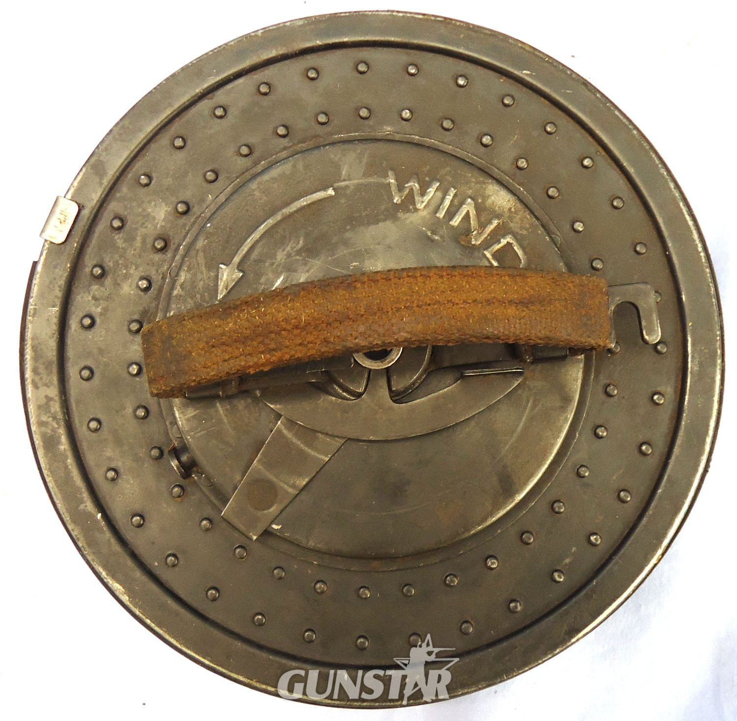 {CATEGORY} - Scarce** British, WW2, 100 Round Drum Magazine for the Bren Gun, Transit case & Loading Tools. Sn 23565 Scarce** British, WW2, 100 Round Drum Magazine for the Bren Gun, Transit case & Loading Tools. Sn 23565 None  Machine Gun in 