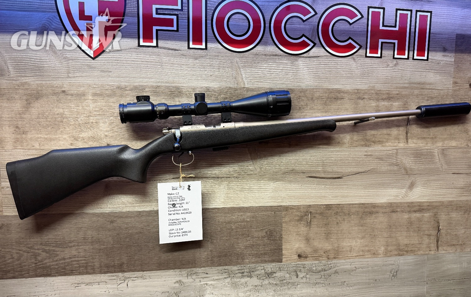 CZ 452-2E ZKM Stainless/synthetic Bolt Action .22 Long Rifle (.22 LR) Rifle in 