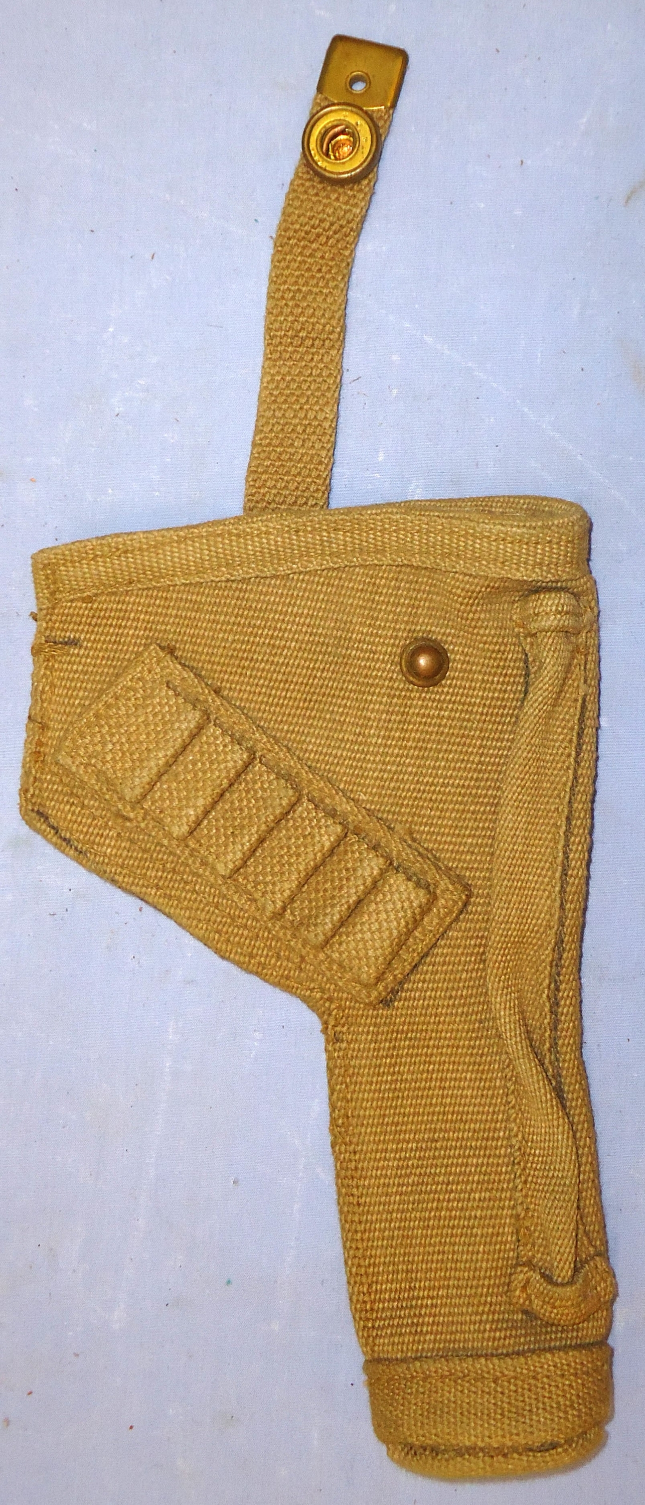  British WD MK 3 Webbing Open Top Tanker’s Holster For Enfield .380 Calibre Spurless Tanker’s Revolvers. - MISC 891 British WD MK 3 Webbing Open Top Tanker’s Holster For Enfield .380 Calibre Spurless Tanker’s Revolvers. - MISC 891 Other Accessory