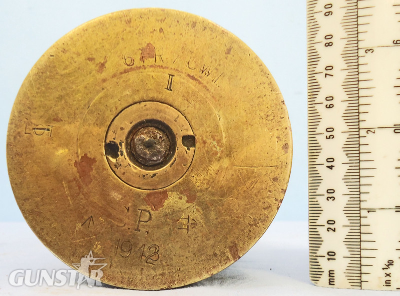 INERT. WW2 British 1942 Dated 6pr7cwt (57x441R) Tank and Anti-Tank Gun Wood And Brass Drill Round. Sn - 19985 INERT. WW2 British 1942 Dated 6pr7cwt (57x441R) Tank and Anti-Tank Gun Wood And Brass Drill Round. Sn - 19985  Other Ammunition