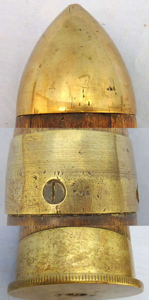  INERT. WW2 British 1942 Dated 6pr7cwt (57x441R) Tank and Anti-Tank Gun Wood And Brass Drill Round. Sn - 19985 INERT. WW2 British 1942 Dated 6pr7cwt (57x441R) Tank and Anti-Tank Gun Wood And Brass Drill Round. Sn - 19985  Other Ammunition