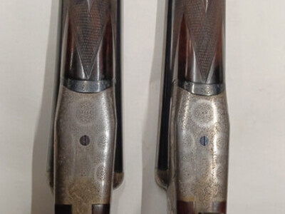 Boss & Co round body pair  reduced price to sell !!  Side By Side 12 Bore/gauge