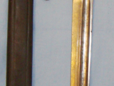 Brazilian ‘1908’ Pattern in Rare steel Mounted scabbard. BAYO 164 Bayonet