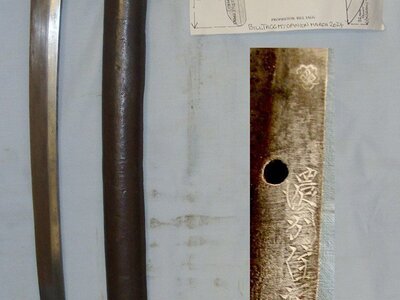 WW2 Japanese Army Officer’s Seki Arsenal Shin Gunto Sword With Smith Signature ‘NOSHU JU FUKO MOTO KANE MUNE SAKU’, Scabbard & Expert Assessment. Sn 21505 Sword