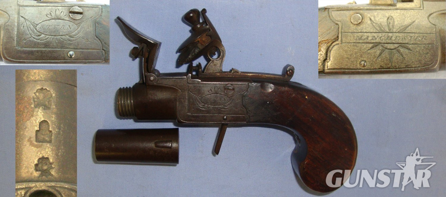 Thomas Styan With Safety Bolt, Screw Off Barrel & Folding Concealed Trigger. Sn 22738 .50 Cal Muzzleloader Muzzleloader in 