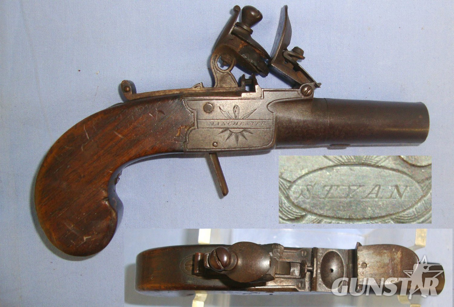 Thomas Styan With Safety Bolt, Screw Off Barrel & Folding Concealed Trigger. Sn 22738 .50 Cal Muzzleloader Muzzleloader
