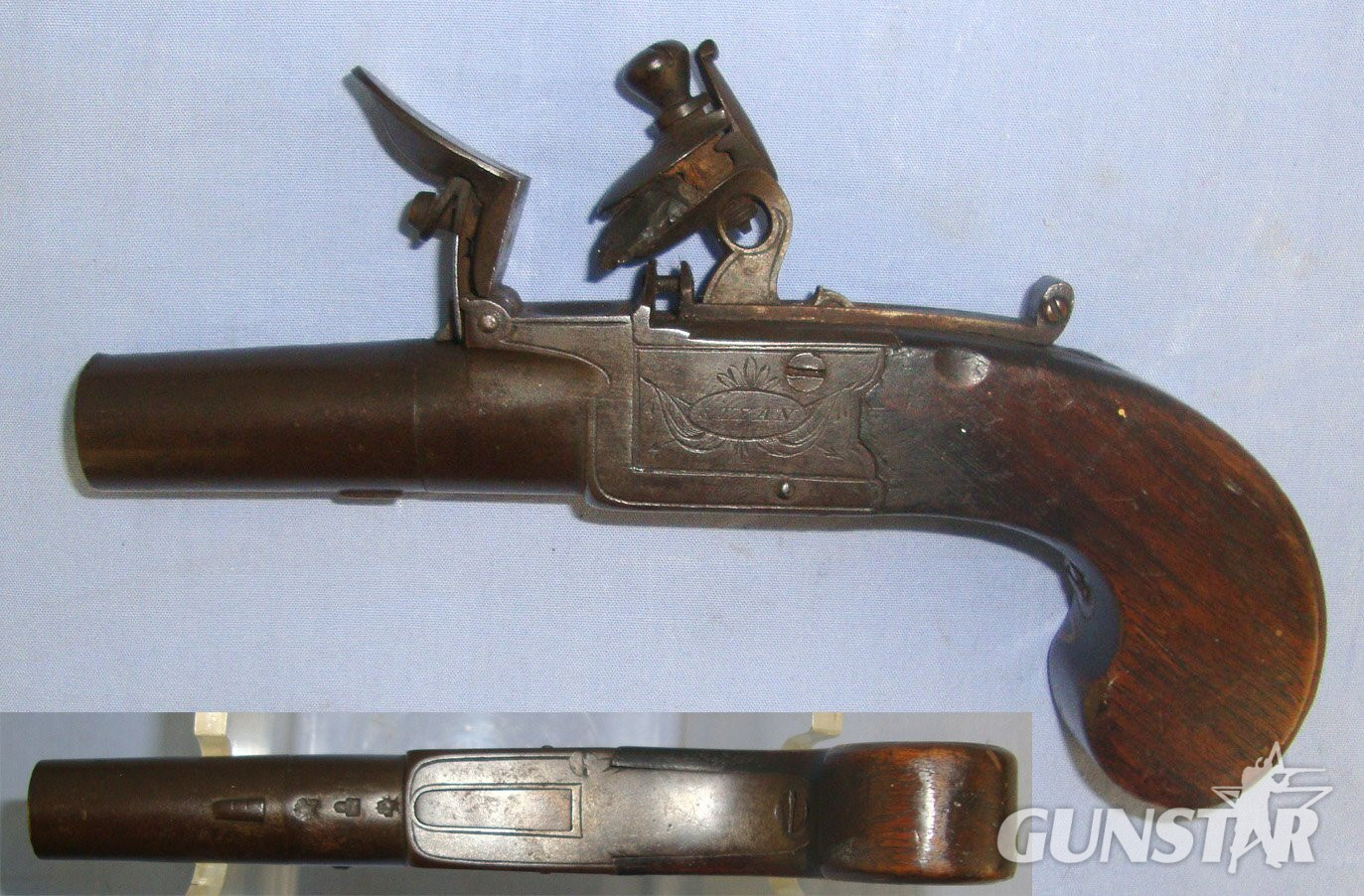 Thomas Styan With Safety Bolt, Screw Off Barrel & Folding Concealed Trigger. Sn 22738 .50 Cal Muzzleloader Muzzleloader